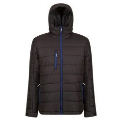Męska Kurtka Termiczna Navigate Z Kapturem. Czarne kurtki męskie Regatta, m, bez wzorów, sportowe, bez ramiączek, z kapturem. Za 263.99 zł.