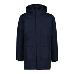 Kurtka ocieplana męska CMP 35K3737 Parka Zip Hood. Niebieskie kurtki męskie CMP, m, bez wzorów, bez ramiączek, bez kaptura. Za 669.99 zł.