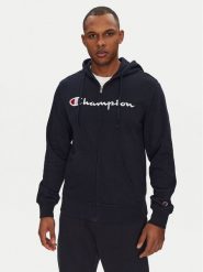 Champion Bluza 220728 Granatowy Slim Fit. Niebieskie bluzy rozpinane męskie CHAMPION, m, bez wzorów, z syntetyku, bez ramiączek, bez kaptura. Za 169.99 zł.