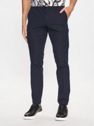 Boss Spodnie materiałowe Kaito1_T 50487754 Granatowy Slim Fit. Niebieskie spodnie na co dzień męskie Boss, bez wzorów, z bawełny. Za 489.99 zł.