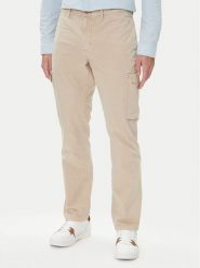 Tommy Hilfiger Spodnie materiałowe Denton MW0MW39695 Beżowy Straight Fit. Brązowe spodnie na co dzień męskie Tommy Hilfiger, bez wzorów, z bawełny. Za 359.99 zł.
