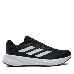 Buty do biegania adidas. Czarne buty do biegania męskie ADIDAS, bez wzorów, bez zapięcia, do biegania. Za 259.99 zł.