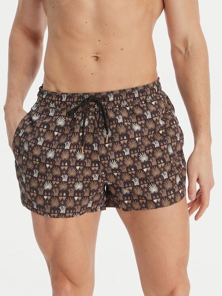 BOSS Szorty kąpielowe Cala 50539294 Czarny Regular Fit. Czarne kąpielówki męskie Boss, m, bez wzorów, z syntetyku. Za 339.99 zł.