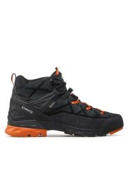 Aku Trekkingi Rock Dfs Mid Gtx GORE-TEX 718 Czarny. Czarne buty trekkingowe męskie Aku, bez wzorów, z gore-texu, bez zapięcia, trekkingowe, gore-tex. Za 899.99 zł.