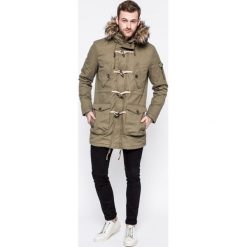 Review - Parka. Zielone parki męskie Review, l, bez wzorów, z bawełny, bez kaptura. W wyprzedaży za 299.90 zł.