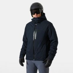 Kurtka narciarska Helly Hansen Swift. Niebieskie kurtki narciarskie i snowboardowe męskie Helly Hansen, na zimę, m, bez wzorów, bez kaptura, narciarskie, primaloft. W wyprzedaży za 1,420.50 zł.