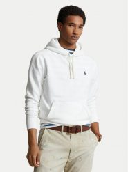 Polo Ralph Lauren Bluza Fleece 710766778009 Biały Regular Fit. Białe bluzy nierozpinane męskie Polo Ralph Lauren, m, bez wzorów, z bawełny, bez ramiączek, bez kaptura. Za 709.99 zł.