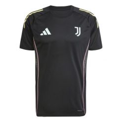 Koszulka treningowa Juventus Turyn 2025/26. Czarne t-shirty sportowe męskie ADIDAS, bez wzorów, sportowe, bez ramiączek. W wyprzedaży za 205.50 zł.