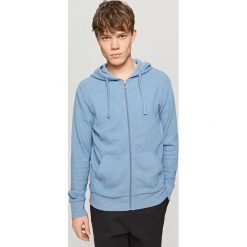 Rozpinana bluza z kapturem - Niebieski. Bluzy rozpinane męskie marki Reserved. W wyprzedaży za 59.99 zł.