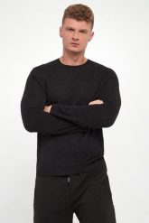 Sweter męski ze wzorem Cahilo JOOP!. Swetry męskie JOOP!, bez wzorów, bez kołnierzyka, bez ramiączek. Za 779.00 zł.