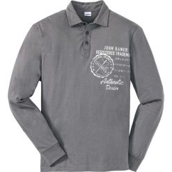 Shirt polo z długim rękawem Regular Fit bonprix szary. Koszulki męskie z długim rękawem marki bonprix. Za 69.99 zł.
