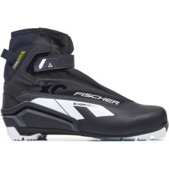 Buty biegowe Fischer XC Comfort Pro Black 2023. Czarne buty do biegania męskie FISCHER, na zimę, bez wzorów, bez zapięcia, narciarskie. Za 439.00 zł.