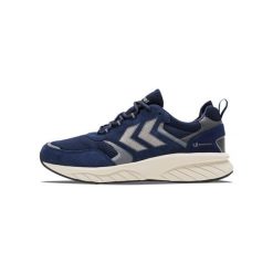 Sneakersy Hummel Marathona Reach LX. Niebieskie buty do biegania męskie HUMMEL, bez wzorów, z nubiku, bez zapięcia. Za 422.50 zł.