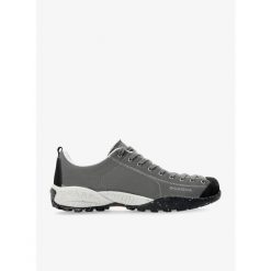 Buty outdoor męskie Scarpa Mojito Planet-Fabric. Szare buty zimowe męskie Scarpa, bez wzorów, sportowe, bez obcasa, bez zapięcia. Za 492.99 zł.