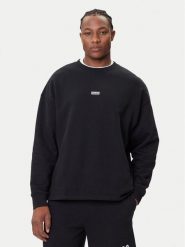 HUGO Bluza Naviu 50510732 Czarny Loose Fit. Czarne bluzy nierozpinane męskie Hugo, l, bez wzorów, z bawełny, bez ramiączek, bez kaptura. Za 319.99 zł.