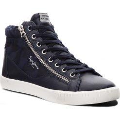 Sneakersy PEPE JEANS - Marton PMS30503 Navy 595. Niebieskie buty sportowe na co dzień męskie Pepe Jeans, z jeansu, eleganckie. W wyprzedaży za 219.00 zł.
