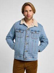 LEE MĘSKA KURTKA JEANSOWA LEE SHERPA JACKET FALLOUT 112355556. Kurtki męskie Lee, m, bez wzorów, z jeansu, bez ramiączek, bez kaptura. W wyprzedaży za 189.99 zł.