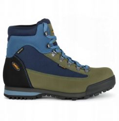 Buty trekkingowe męskie Aku U'S SLOPE ORIGINAL GTX, blue/ green, 41.5. Niebieskie buty trekkingowe męskie Aku, bez wzorów, bez zapięcia. Za 687.87 zł.
