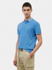 Marc O'Polo Polo M22 2496 53190 Niebieski Slim Fit. Niebieskie koszulki polo męskie Marc O'Polo, m, bez wzorów, z bawełny, bez kołnierzyka, bez ramiączek. Za 319.99 zł.