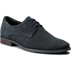 Półbuty LASOCKI FOR MEN 9109. Niebieskie eleganckie półbuty męskie Lasocki For Men, z nubiku, bez obcasa, bez zapięcia. W wyprzedaży za 129.99 zł.