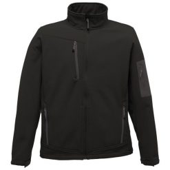 Męski Softshell Arcola. Czarne kurtki softshell męskie Regatta, m, bez wzorów, z softshellu, bez kaptura, trekkingowe. Za 355.99 zł.