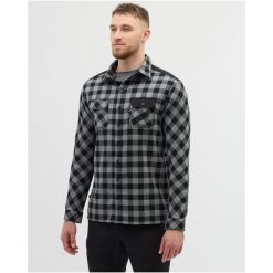 Koszula flanelowa męska SILVINI Men Shirt FARINI. Szare bielizna termoaktywna męska Silvini, m, bez wzorów, bez ramiączek. Za 289.99 zł.