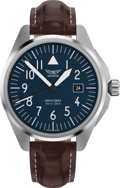 Zegarek Aviator Zegarek męski Aviator V.1.38.0.317.4 brązowy. Brązowe zegarki męskie Aviator. Za 1,590.00 zł.