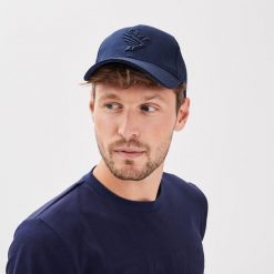 Czapka Gaze Jivago. Niebieskie czapki męskie GAZE, bez wzorów, eleganckie. Za 206.00 zł.