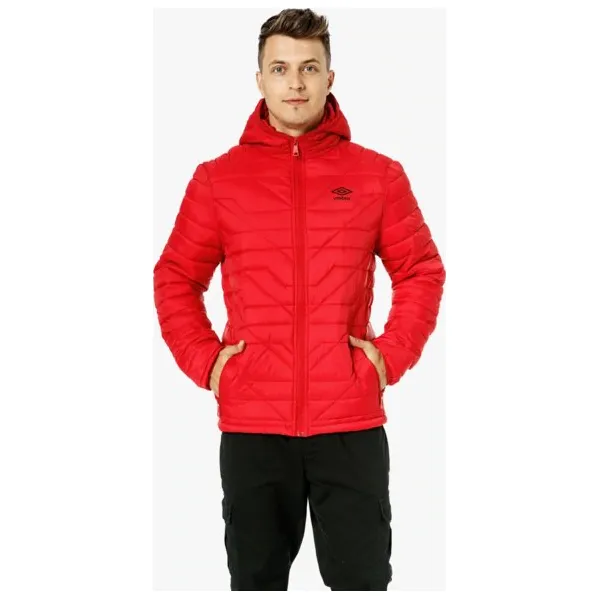Umbro Kurtka Garnet , czerwony, rozmiar XXL. Czerwone kurtki męskie Umbro, m, bez wzorów, z materiału, bez ramiączek, bez kaptura. W wyprzedaży za 199.99 zł.