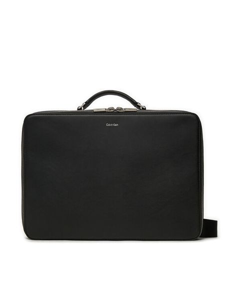 Calvin Klein Torba na laptopa Ck Sleek Laptop Bag K50K512738 Czarny. Czarne torby na laptopa męskie Calvin Klein, bez wzorów, ze skóry. Za 449.99 zł.