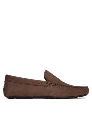 BOSS Mokasyny Noel 50548116 Brązowy. Brązowe mokasyny męskie Boss, ze skóry, bez zapięcia. Za 659.99 zł.