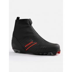 Buty do nart biegowych dla dorosłych ROSSIGNOL X-7 Classic styl klasyczny. Czarne buty do biegania męskie Rossignol, na zimę, bez wzorów, bez zapięcia, narciarskie. Za 799.00 zł.