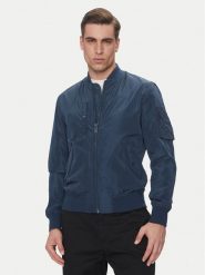 SCHOTT N.Y.C. Kurtka bomber Airstar Granatowy Regular Fit. Niebieskie kurtki męskie SCHOTT N.Y.C., m, bez wzorów, z syntetyku, bez ramiączek, bez kaptura. Za 389.99 zł.