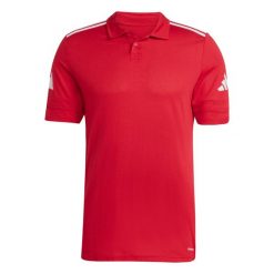 Koszulka męska adidas Squadra 25 Polo. Białe koszulki polo męskie ADIDAS, l, bez wzorów, sportowe, bez kołnierzyka, bez ramiączek. Za 83.00 zł.