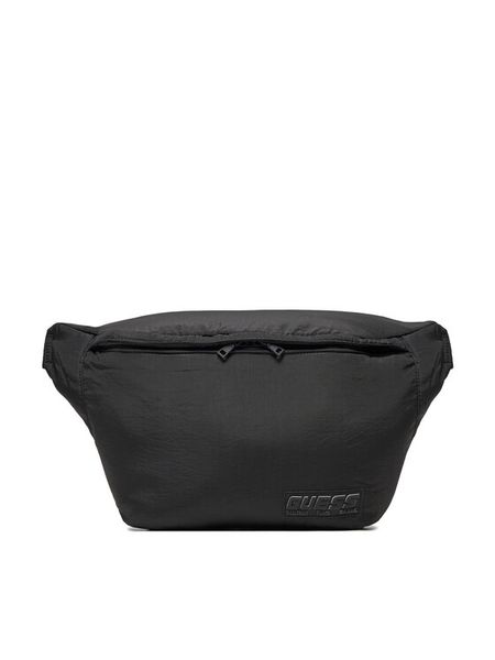 Guess Nerka Z4BZ08 WGRZ0 Czarny. Czarne saszetki męskie Guess, z aplikacjami, z materiału. Za 169.99 zł.