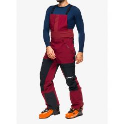 Spodnie skiturowe męskie Berghaus MTN Arete Descnd GTX Bib Pant. Czerwone spodnie narciarskie i snowboardowe męskie Berghaus, bez wzorów, narciarskie. Za 1,395.99 zł.