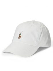 Polo Ralph Lauren Czapka z daszkiem 710834737019 Biały. Białe czapki męskie Polo Ralph Lauren, bez wzorów, z bawełny. Za 379.99 zł.