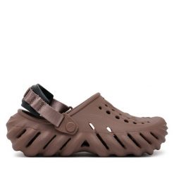 Klapki Crocs. Brązowe klapki i japonki męskie Crocs, bez wzorów. Za 259.99 zł.