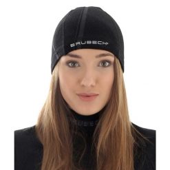 Czapka wełniana unisex Brubeck ACTIVE WOOL. Czarne czapki męskie Brubeck, bez wzorów, z elastanu, sportowe. Za 59.99 zł.