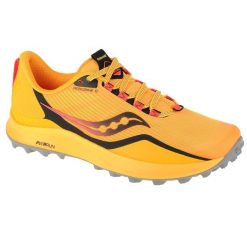 Buty do biegania męskie, Saucony Peregrine 12. Żółte buty do biegania męskie Saucony, bez wzorów, z materiału, bez zapięcia, do biegania. Za 449.99 zł.