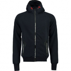 Bluza "Gex" w kolorze granatowym. Niebieskie bluzy rozpinane męskie Canadian Peak, z nadrukiem, prążkowane. W wyprzedaży za 136.95 zł.
