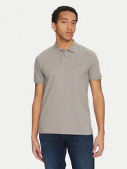 BOSS Polo Passenger 50507803 Szary Slim Fit. Szare koszulki polo męskie Boss, l, bez wzorów, z bawełny, bez kołnierzyka, bez ramiączek. Za 219.99 zł.