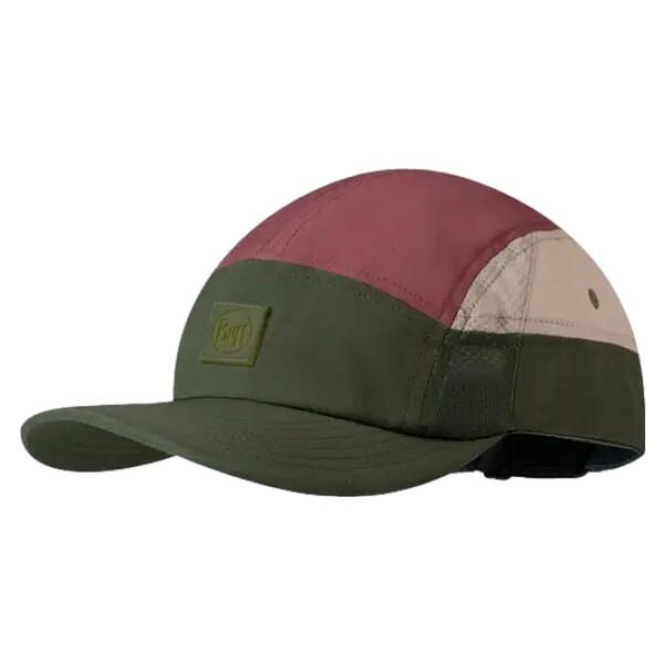 Czapka z daszkiem BUFF 5 PANEL GO CAP DOMUS APRICOT. Zielone czapki męskie Buff, na wiosnę, bez wzorów. Za 169.90 zł.