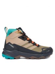 Adidas Trekkingi Terrex Skychaser AX5 Mid GORE-TEX CLIMAWARM+ JH7805 Brązowy. Brązowe buty trekkingowe męskie ADIDAS, bez wzorów, z gore-texu, bez zapięcia, trekkingowe, ClimaWarm (Adidas). Za 699.99 zł.