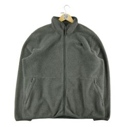 Second life - Męska szara kurtka polarowa TNF Sherpa - Jak nowy. Szare kurtki męskie The North Face, m, bez wzorów, z polaru, sportowe, bez ramiączek, bez kaptura. Za 211.46 zł.