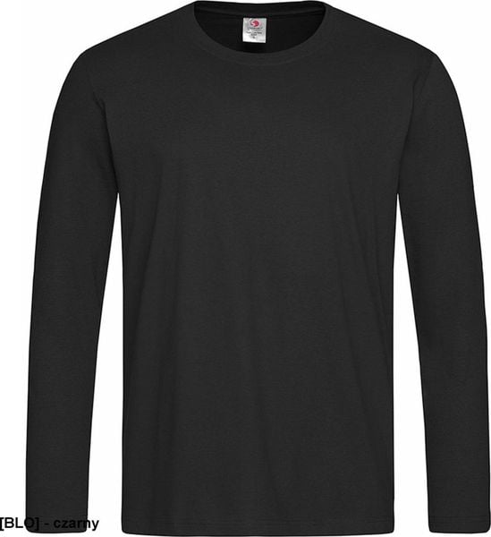 Stedman SST2500 - T-shirt męski z długim rękawem - czarny XL. Czarne koszulki męskie z długim rękawem Stedman, m, bez wzorów, bez kołnierzyka, bez ramiączek. Za 148.60 zł.