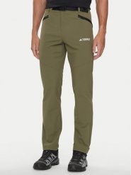 Adidas Spodnie outdoor Terrex Xperior IK3533 Khaki Regular Fit. Brązowe długie spodnie sportowe męskie ADIDAS, bez wzorów, z syntetyku, outdoorowe. Za 419.99 zł.