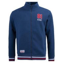 Bluza Kenny Academy. Niebieskie bluzy nierozpinane męskie KENNY, m, bez wzorów, ze skóry, bez ramiączek, bez kaptura. Za 381.50 zł.