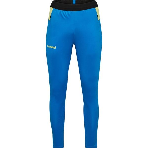 Spodnie treningowe Hummel Blaze Pro. Niebieskie spodnie dresowe męskie HUMMEL, bez wzorów, sportowe. Za 271.50 zł.