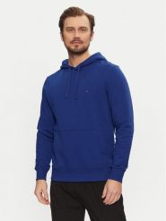 Tommy Hilfiger Bluza Essential MW0MW37235 Niebieski Regular Fit. Niebieskie bluzy nierozpinane męskie Tommy Hilfiger, m, bez wzorów, z bawełny, bez ramiączek, bez kaptura. Za 439.99 zł.